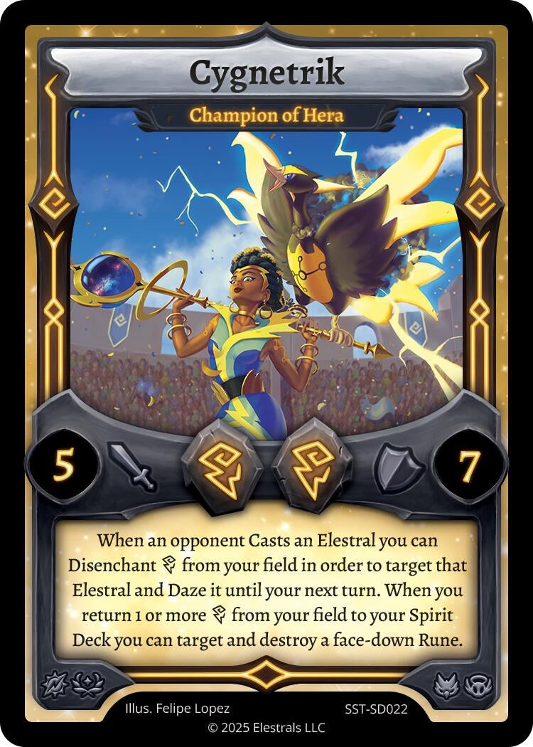 Image for Cygnetrik - Champion of Hera (SST-SD022) - Elestrals