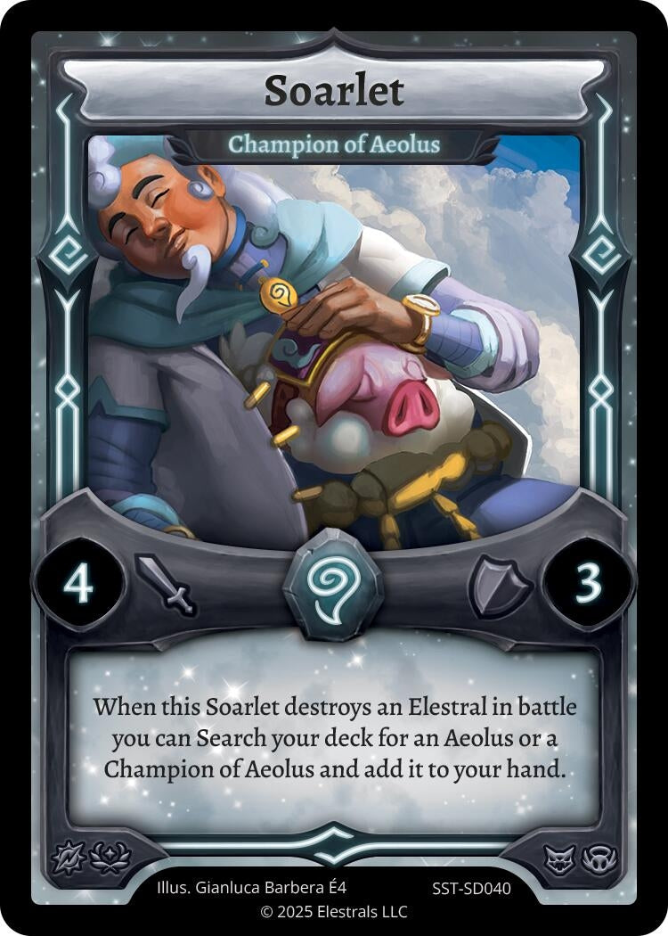 Image for Soarlet - Champion of Aeolus (SST-SD040) - Elestrals