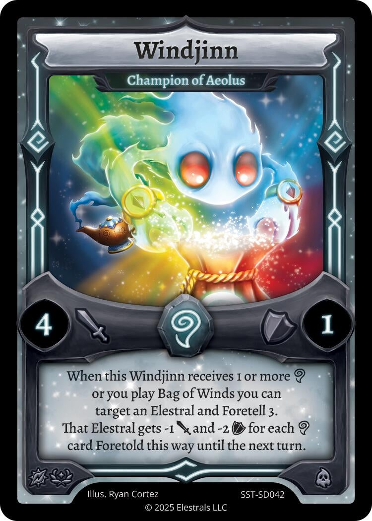 Image for Windjinn - Champion of Aeolus (SST-SD042) - Elestrals