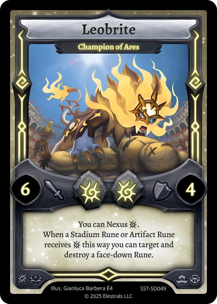 Image for Leobrite - Champion of Ares (SST-SD049) - Elestrals
