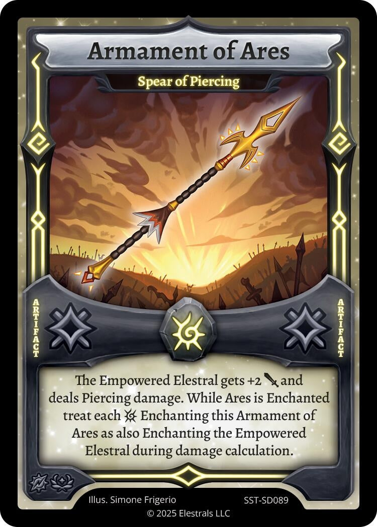 Image for Armament of Ares - Spear of Piercing (SST-SD089) - Elestrals