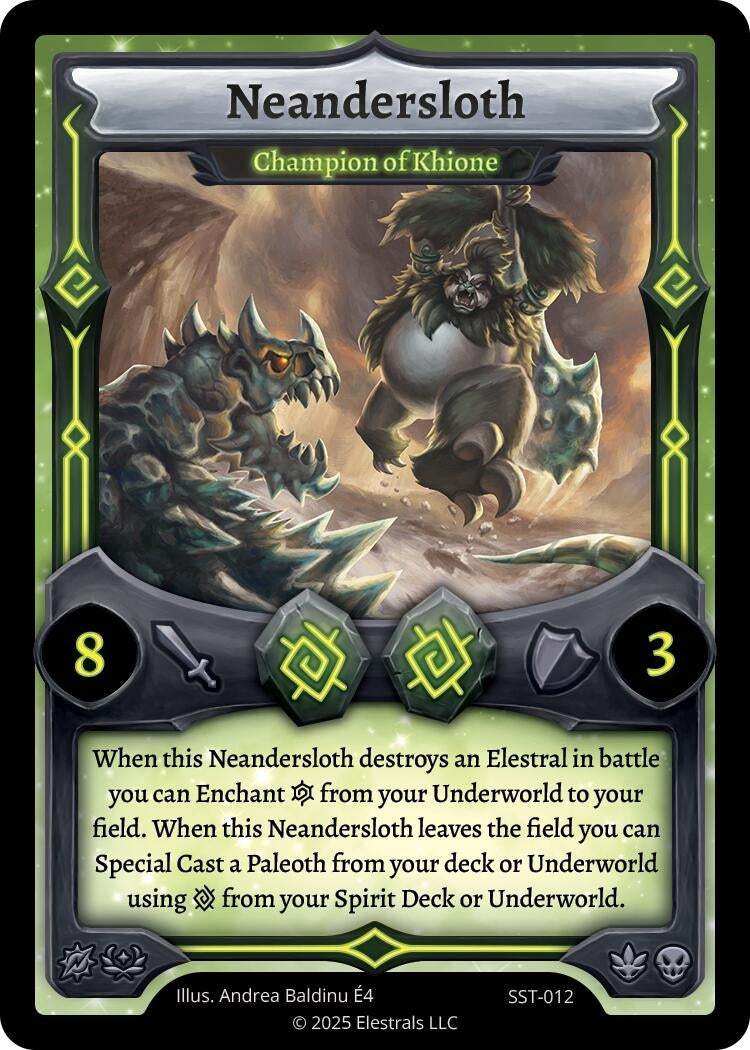 Image for Neandersloth - Champion of Khione (SST-012) - Elestrals