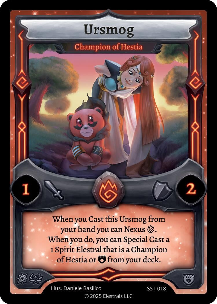 Image for Ursmog - Champion of Hestia (SST-018) - Elestrals
