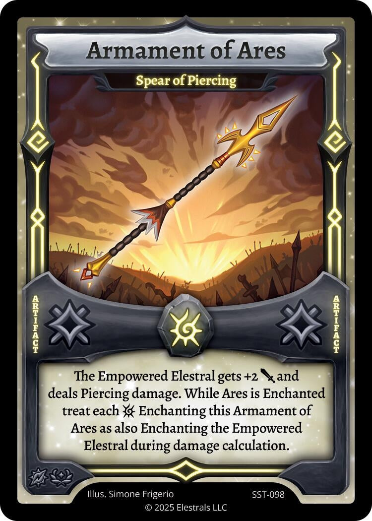 Image for Armament of Ares - Spear of Piercing (SST-098) - Elestrals