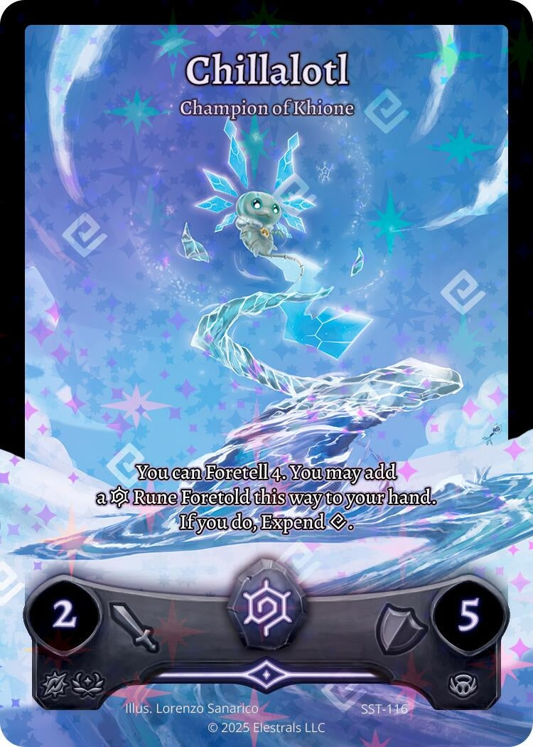Image for Chillalotl - Champion of Khione (SST-116) (SST-116) - Elestrals