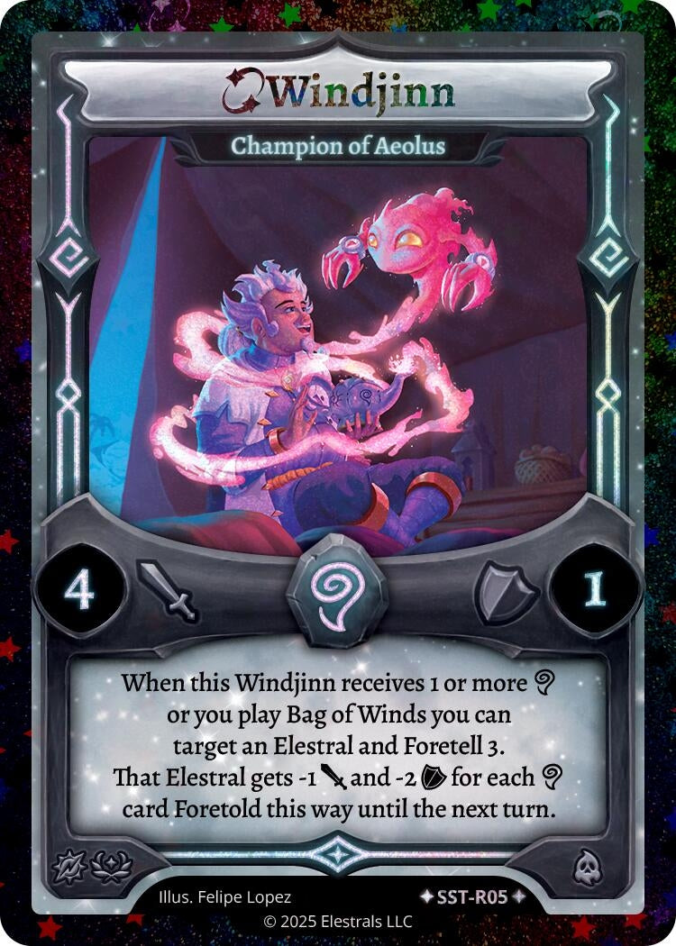 Image for Windjinn - Champion of Aeolus (SST-R05) (SST-R05) (SST) - Elestrals