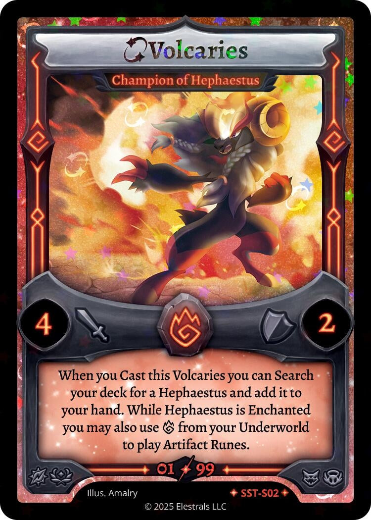 Image for Volcaries - Champion of Hephaestus (SST-S02) (SST-S02) (SST) - Elestrals