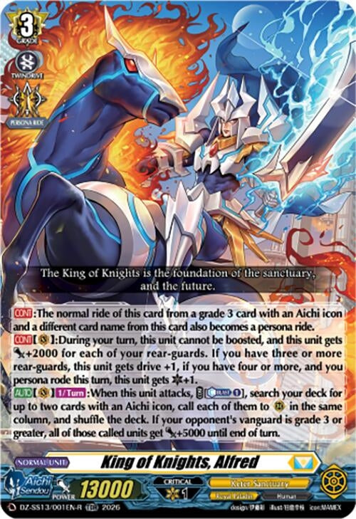 Image for King of Knights, Alfred (TDR) (DZ-SS13/001EN-R) - Cardfight Vanguard