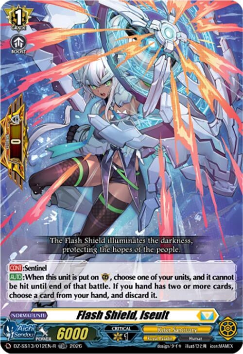 Image for Flash Shield, Iseult (TDR) (DZ-SS13/012EN-R) - Cardfight Vanguard