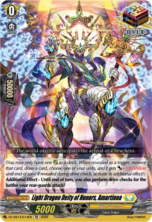 Image for Light Dragon Deity of Honors, Amartinoa (DZ-SS13/013EN) - Cardfight Vanguard