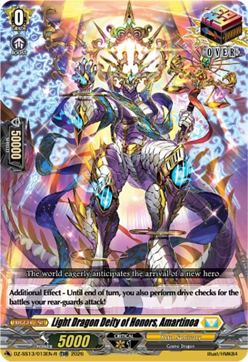 Image for Light Dragon Deity of Honors, Amartinoa (TDR) (DZ-SS13/013EN-R) - Cardfight Vanguard