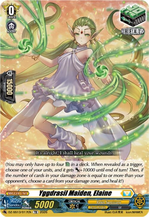 Image for Yggdrasil Maiden, Elaine (DZ-SS13/017EN) - Cardfight Vanguard