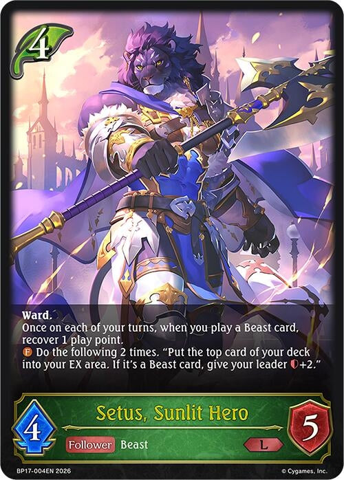 Image for Setus, Sunlit Hero (BP17-004EN) - Shadowverse: Evolve