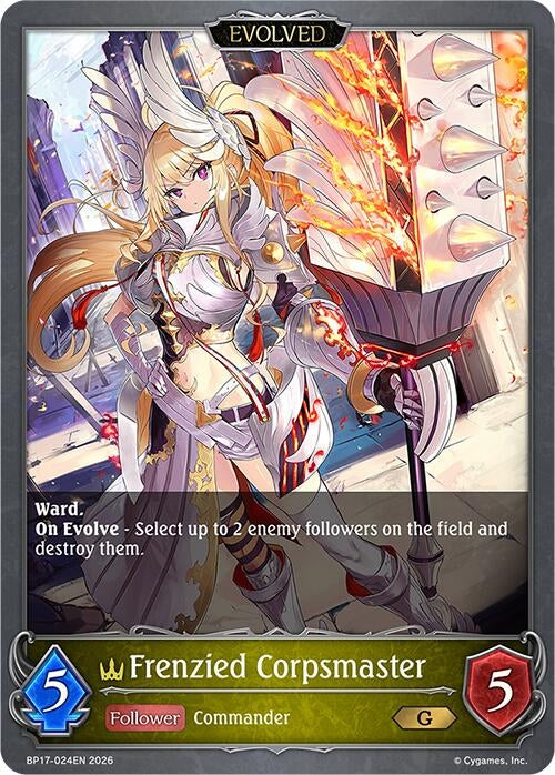 Image for Frenzied Corpsmaster (Evolved) (BP17-024EN) - Shadowverse: Evolve