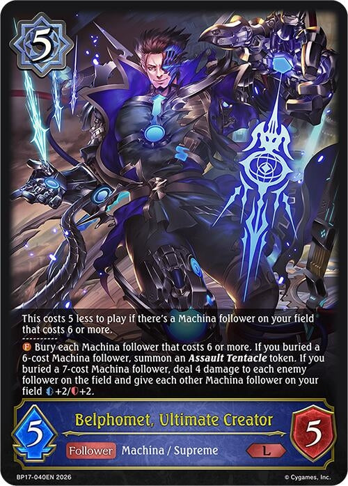Image for Belphomet, Ultimate Creator (BP17-040EN) - Shadowverse: Evolve