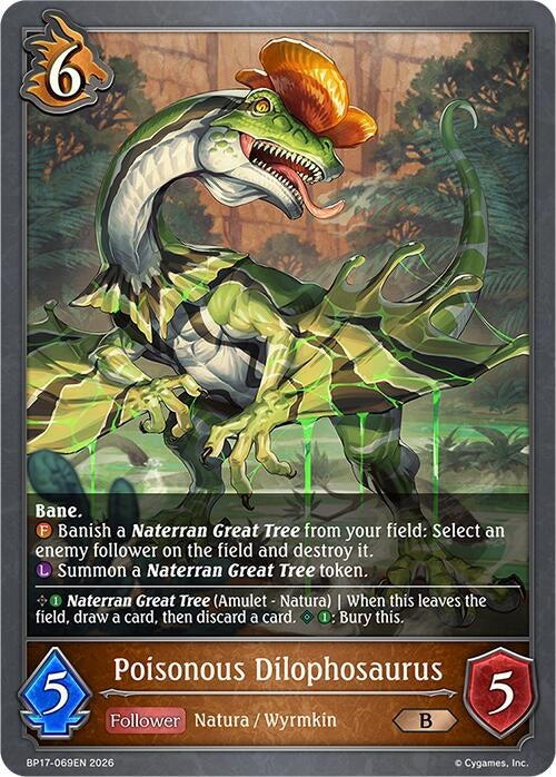 Image for Poisonous Dilophosaurus (BP17-069EN) - Shadowverse: Evolve