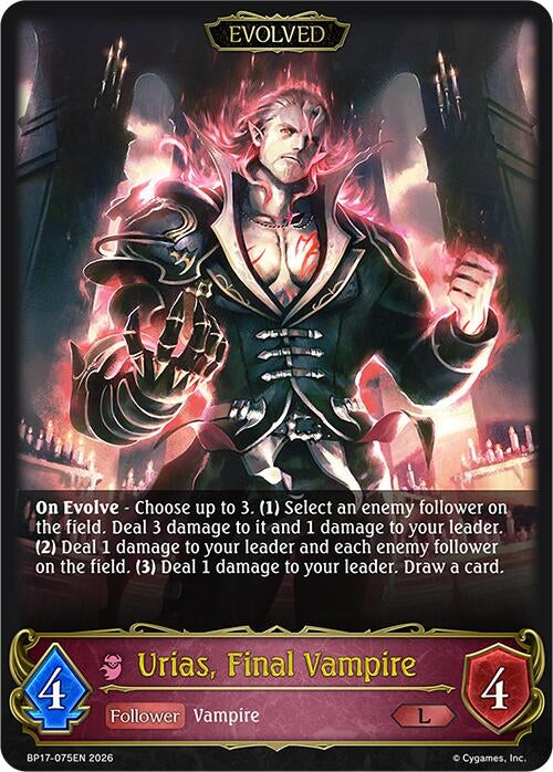 Image for Urias, Final Vampire (Evolved) (BP17-075EN) - Shadowverse: Evolve