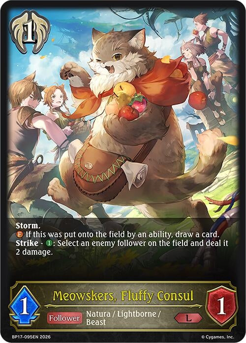 Image for Meowskers, Fluffy Consul (BP17-095EN) - Shadowverse: Evolve