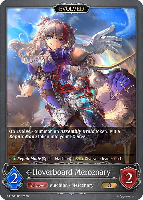 Image for Hoverboard Mercenary (Evolved) (BP17-114EN) - Shadowverse: Evolve