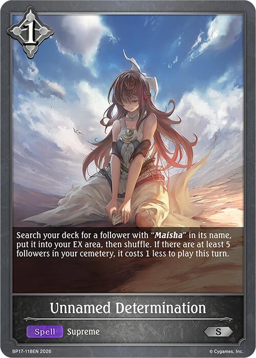 Image for Unnamed Determination (BP17-118EN) - Shadowverse: Evolve