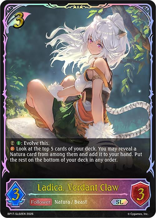 Image for Ladica, Verdant Claw (SL) (BP17-SL02EN) - Shadowverse: Evolve