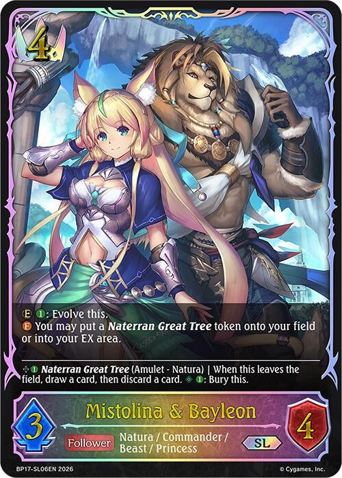 Image for Mistolina & Bayleon (SL) (BP17-SL06EN) - Shadowverse: Evolve