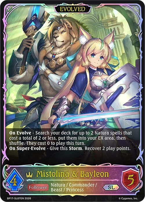 Image for Mistolina & Bayleon (Evolved) (SL) (BP17-SL07EN) - Shadowverse: Evolve