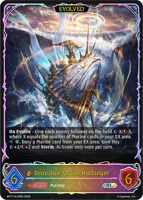 Image for Disrestan, Ocean Harbinger (Evolved) (SL) (BP17-SL16EN) - Shadowverse: Evolve