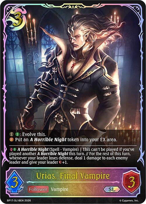 Image for Urias, Final Vampire (SL) (BP17-SL18EN) - Shadowverse: Evolve