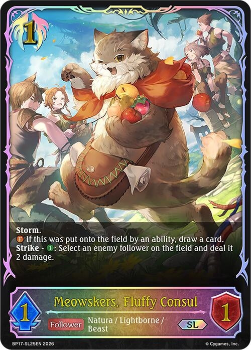 Image for Meowskers, Fluffy Consul (SL) (BP17-SL25EN) - Shadowverse: Evolve