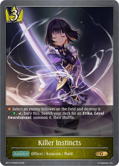 Image for Killer Instincts - P05EN (Foil) (BP17-P05EN) - Shadowverse: Evolve