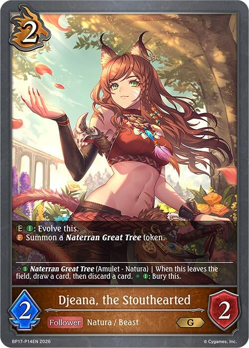 Image for Djeana, the Stouthearted - P14EN (Foil) (BP17-P14EN) - Shadowverse: Evolve