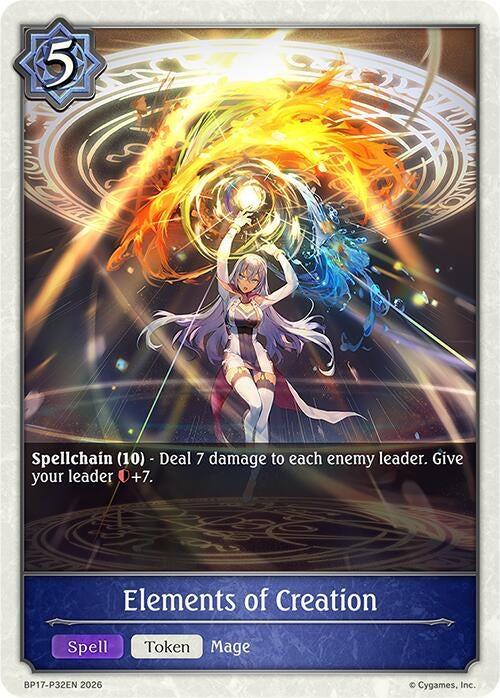 Image for Elements of Creation - P32EN (Foil) (BP17-P32EN) - Shadowverse: Evolve