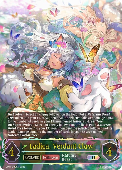 Ladica, Verdant Claw (Evolved) (U) (BP17-U02EN)