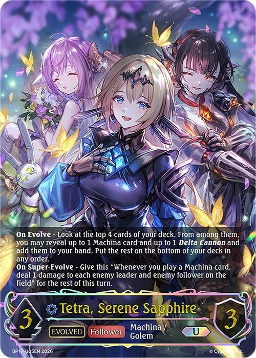 Image for Tetra, Serene Sapphire (Evolved) (U) (BP17-U05EN) - Shadowverse: Evolve