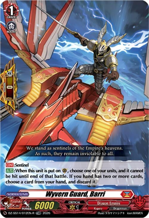 Image for Wyvern Guard, Barri (TDR) (DZ-SS14/012EN-R) - Cardfight Vanguard