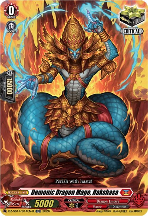 Image for Demonic Dragon Mage, Rakshasa (TDR) (DZ-SS14/014EN-R) - Cardfight Vanguard