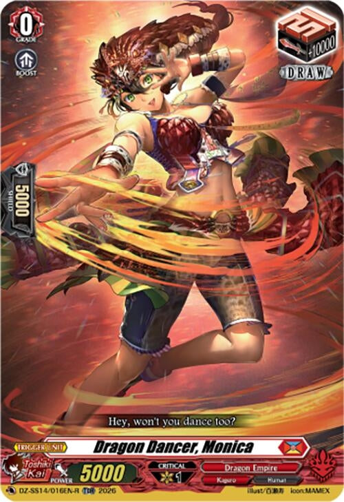 Image for Dragon Dancer, Monica (TDR) (DZ-SS14/016EN-R) - Cardfight Vanguard