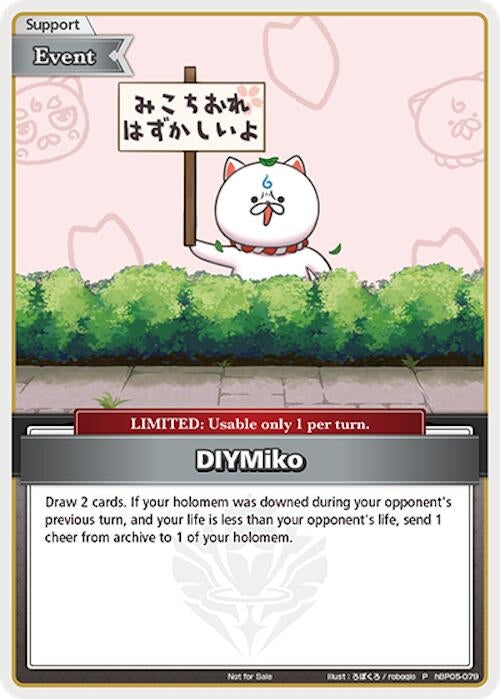 Image for DIYMiko (P) (Alternate Art: 35P Sign) (hBP05-079) (hOCGP) - Hololive