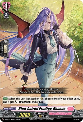Image for Blue-haired Prodigy, Receus (D-PR/1106EN) (D-PR/1106EN) - Cardfight Vanguard