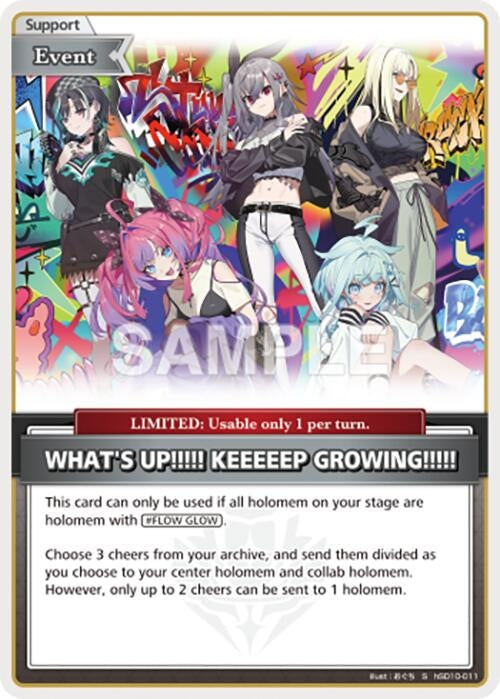 Image for WHAT'S UP!!!!! KEEEEEP GROWING!!!!! (S) (hSD10-011) (HBP06E) - Hololive