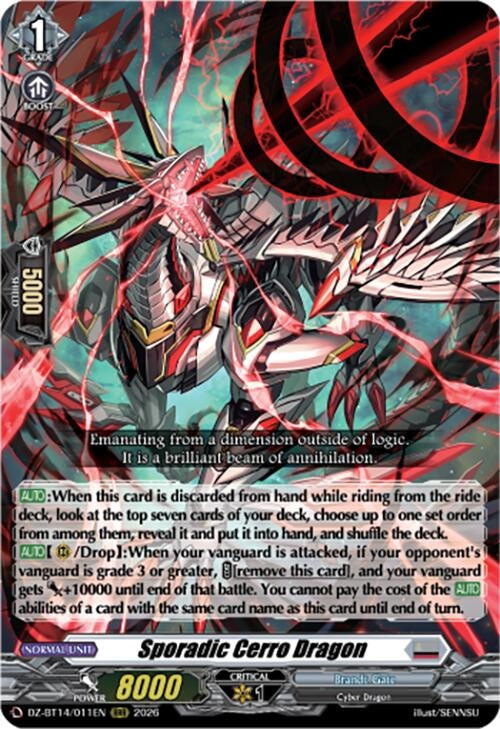 Image for Sporadic Cerro Dragon (DZ-BT14/011EN) - Cardfight Vanguard