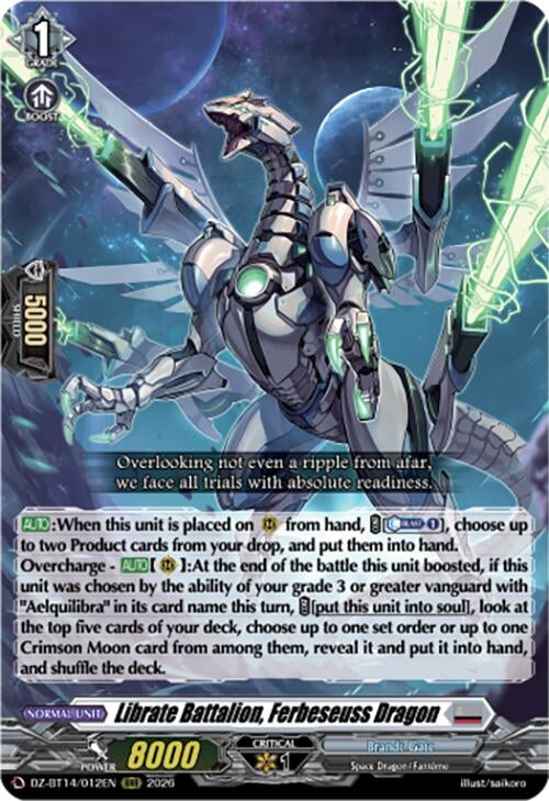 Image for Librate Battalion, Ferbeseuss Dragon (DZ-BT14/012EN) - Cardfight Vanguard