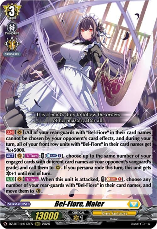 Image for Bel-Fiore, Maier (DZ-BT14/013EN) - Cardfight Vanguard