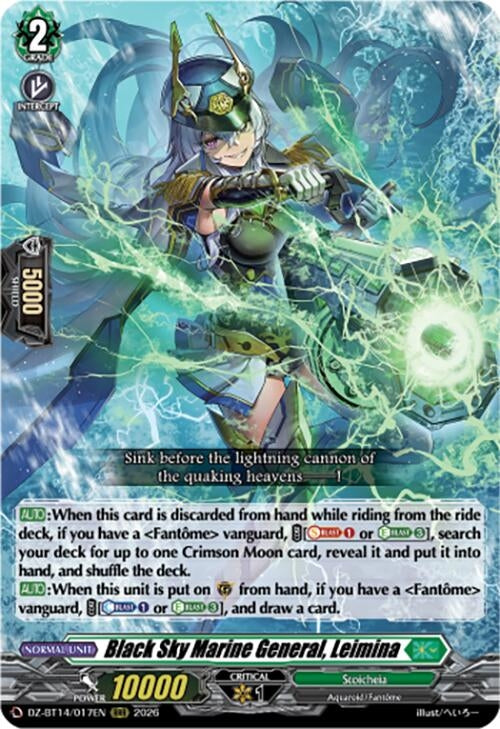 Image for Black Sky Marine General, Leimina (DZ-BT14/017EN) - Cardfight Vanguard