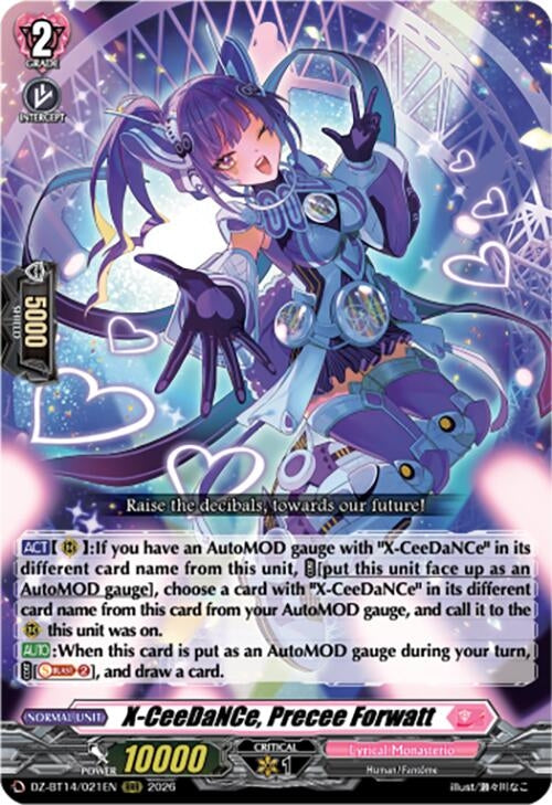 Image for X-CeeDaNCe, Precee Forwatt (DZ-BT14/021EN) - Cardfight Vanguard