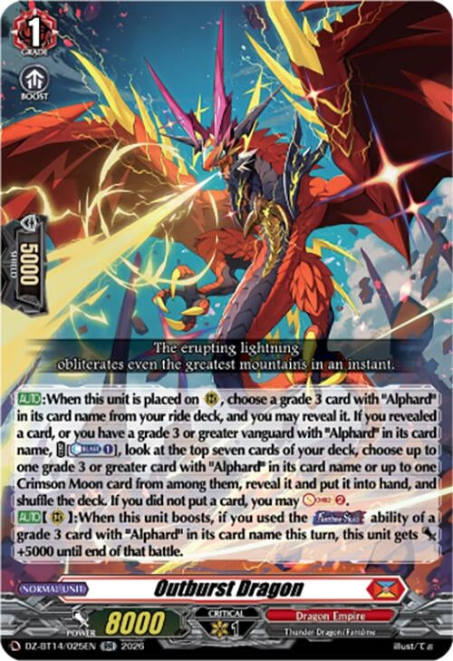 Image for Outburst Dragon (DZ-BT14/025EN) - Cardfight Vanguard