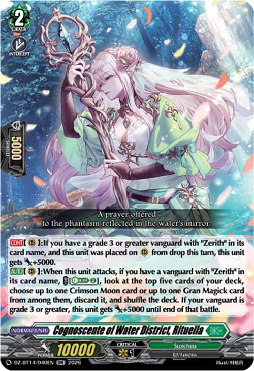 Image for Cognoscente of Water District, Rituella (DZ-BT14/040EN) - Cardfight Vanguard