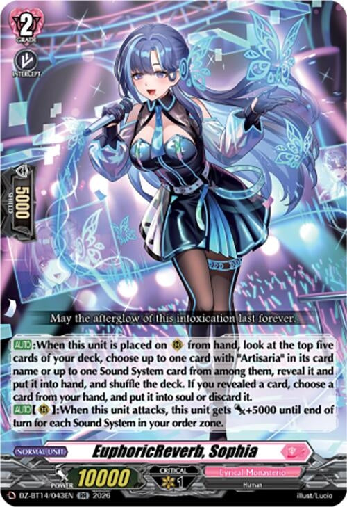 Image for EuphoricReverb, Sophia (DZ-BT14/043EN) - Cardfight Vanguard