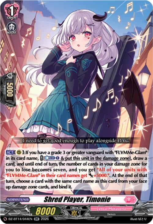 Image for Shred Player, Timonie (DZ-BT14/044EN) - Cardfight Vanguard